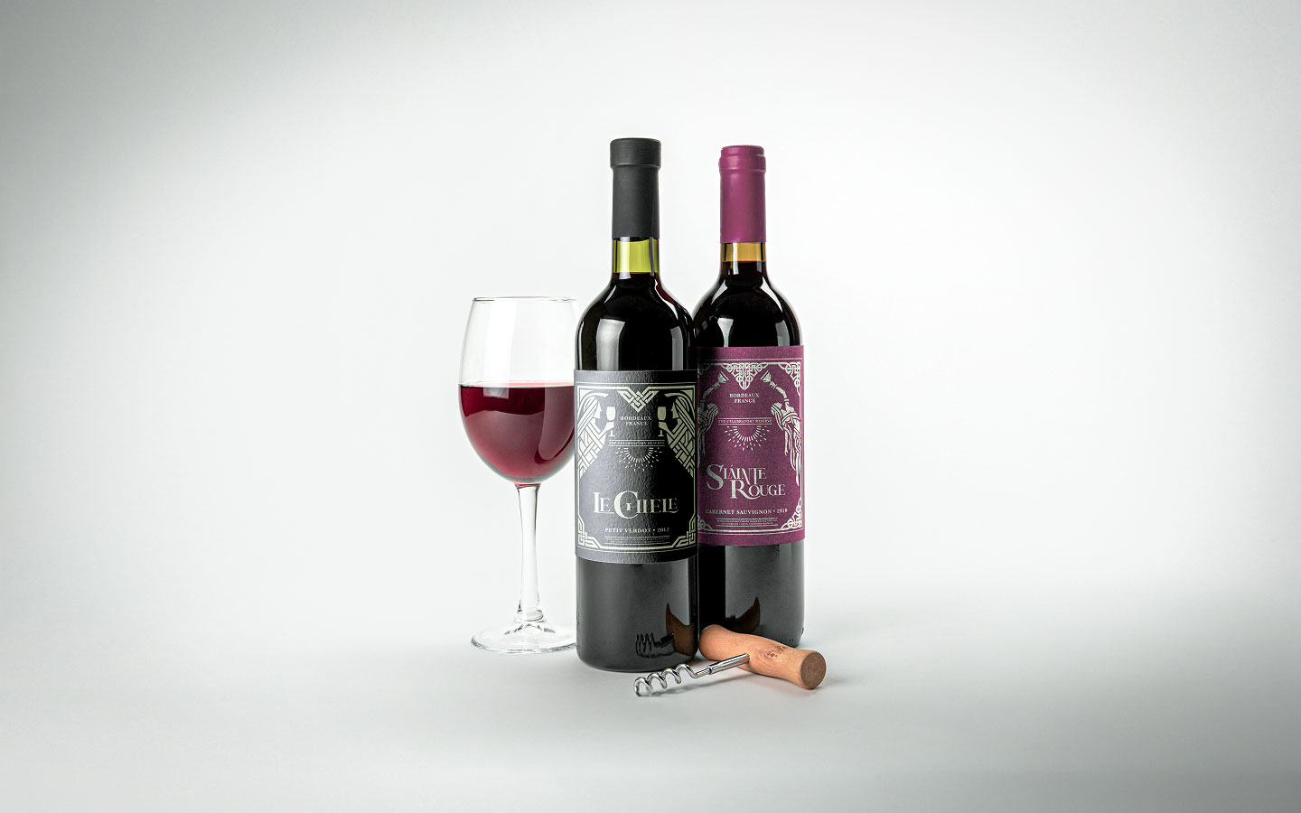 Black Velvet Wine Bottles